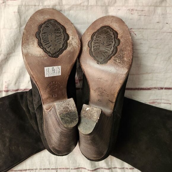Fiorentini + Baker Suede Knee High Boots Size 40 - Picture 5 of 5